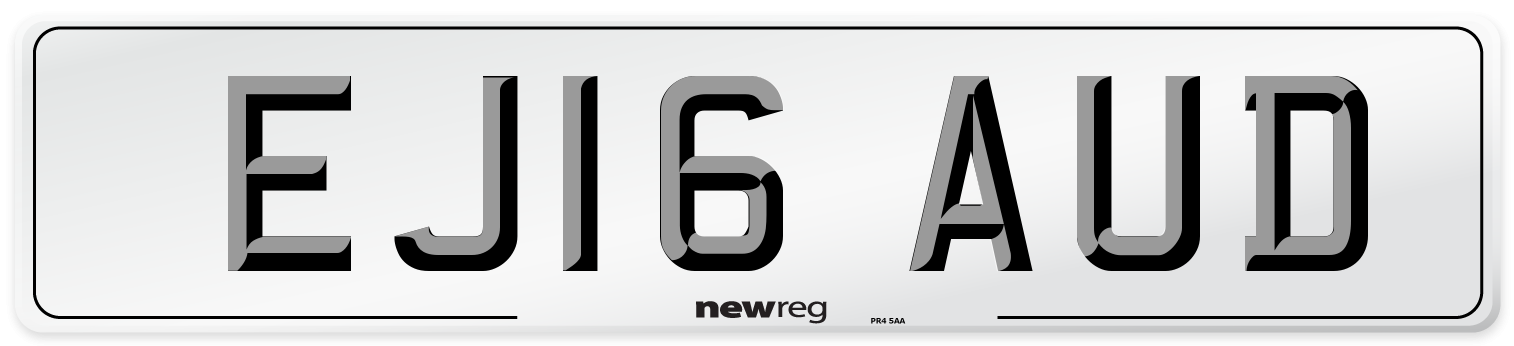 EJ16 AUD Number Plate from New Reg